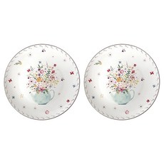 엘룸 플뢰르 접시 20cm 2p, 1세트, 단품, 혼합색상
