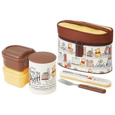 곰돌이푸 skater 푸우 리딩 보온도시락 560ml, 혼합 색상, 1세트