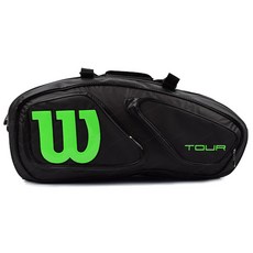 Wilson [Wilson Tour V 15 件裝網球/羽毛球拍 3 袋], WRZ-845615（黑石灰）