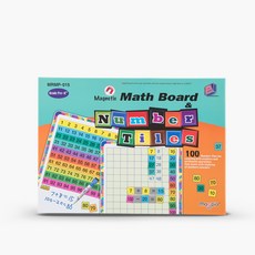 ariati 數學方塊遊戲附白板筆書寫, 數字拼圖 120片+磁力板+板擦筆 3支