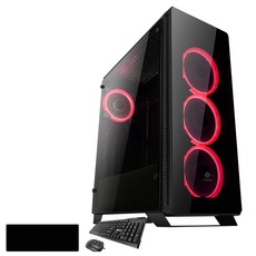 AMD 슈퍼스타 하이엔드 유저용 조립PC NO.14 (R5 1700 윈10 DDR4 16G SSD240G + HDD2TB GTX1060 3G), 본체 + 장패드 + 키보드 + 마우스, 1세트