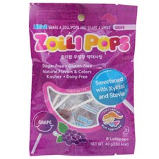 졸리팝 막대사탕 포도맛, 40g, 1개