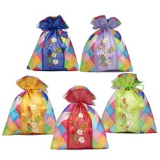 The Nuri Korea麻布福袋花刺繡拼布2 中, 隨機發貨, 5件