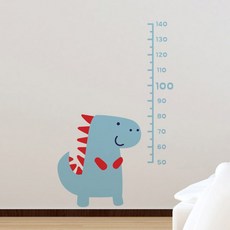 ITSTICS 尺碼貼紙, 恐龍淡藍色