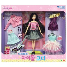 시크릿쥬쥬 따라해봐 아이돌코디 인형 세트, 혼합 색상, 1개