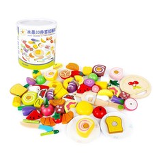 노벨랜드 Green Toy 원통과일(33pcs), 혼합색상, 1개