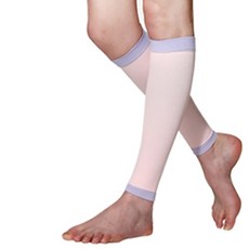 미라이프 수면압박스타킹 종아리형 핑크, 1개