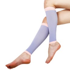 MILIFE 小腿用睡眠壓力襪 紫色 2入, 1組