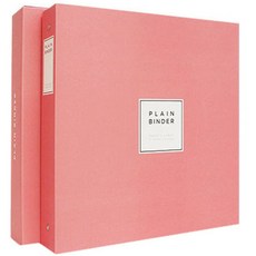 ALBUM Shop 自黏式白色內頁活頁夾相簿, 蜜桃色, 50張