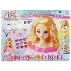 영실업 쥬쥬의 메이크업 & 헤어디자이너 화장놀이세트, 혼합색상