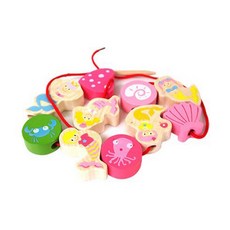 노벨랜드 Green Toy 구슬꿰기 인어공주, 1세트