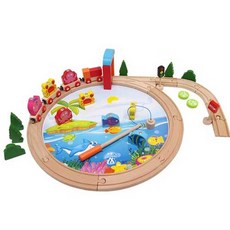 NOVEL LAND 釣魚火車玩具套組 3+, 混色