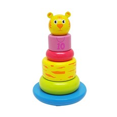 NOVEL LAND 綠色玩具老虎戒指, 單色, 1套