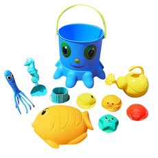 NOVEL LAND 章魚套組水菖蒲沙玩, 黃色