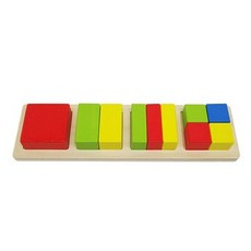 노벨랜드 Green Toy 사각일자퍼즐 유아용 판퍼즐, 10피스, 1개