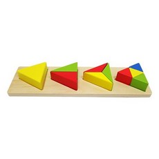 노벨랜드 Green Toy 삼각일자퍼즐, 1개, 10피스