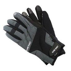 可以用智能手機觸摸的NINE EAST冬季手套, 黑灰色