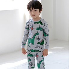 메이키즈 남아용 다이노그린 30수후라이스 실내복