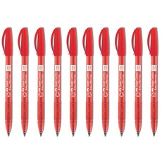 파버카스텔 유성펜 크리스탈 (0.5mm), 레드, 10개