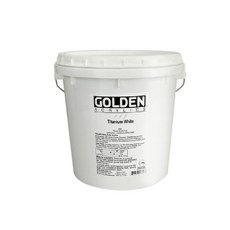Golden 高登 壓克力顏料 S1 1040 碳黑色, 1 1380鈦白, 1 1380鈦白色, 1