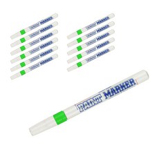 문화연필 세필 페인트마카 녹색, 1색, 12개