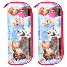 겨울왕국 지퍼수저집 대, 2개, 핑크