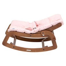 세이지폴 유아 원목 멀티바운서 ver2 월넛내츄럴, 피치핑크