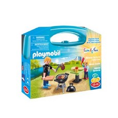 플레이모빌 케링케이스-뒤뜰 바비큐 (5649) 1, 혼합색상, 1개