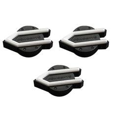 DXSOAUTO Conceptto 設計會徽車牌螺栓, 白色的, 3個