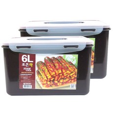 조은락 밀폐용기 초코, 6L, 1개