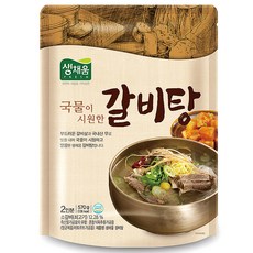 생채움 즉석 갈비탕, 570g, 1개