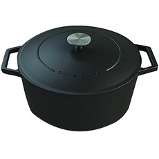 Cyril Lignac 원형 주철 캐서롤용 팬 4.3L, 24cm, 블랙, 1개
