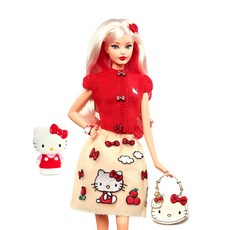 Barbie Hello kitty造型芭比娃娃, 混色