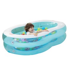 little tikes 家庭充氣游泳池, 混色, 1入