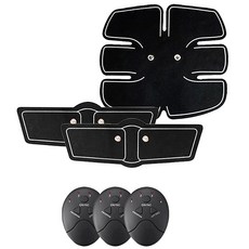 겟레디윗미 EMS 저주파 복부 마사지기 세트, LAB-001, 검정