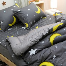 이블랑 아동용 순면 달별 차렵이불, 그레이
