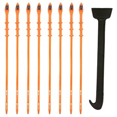 Black Rhino 聚氨酯雪鏈 + 除霜掛鉤, 8個