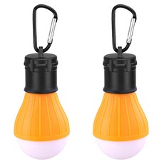 블럭마트 LED 캠핑전등 고리형 랜턴, 옐로우, 2개