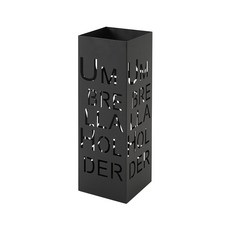 이소품 타이포 철제 우산꽂이, 1개, 블랙