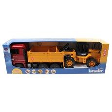 브루더 맨 트럭과 로더 BR02752, 혼합색상, 1개