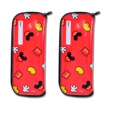 릴팡 미키 수저케이스, 레드, 2개