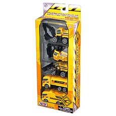 MOTOR MAX 3寸工程車迷你車5p套組B, 混色