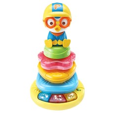 Pororo 淘氣小企鵝 套圈疊疊樂, 混色, 1組