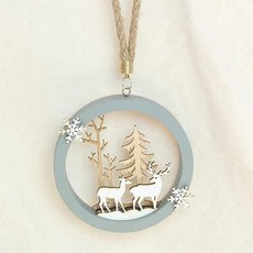 MORIANN 北歐風馴鹿聖誕掛旗, 混合顏色