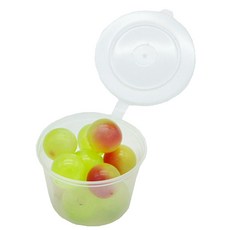 Donna&deco PP耐熱一鍵式圓形醬料盒, 1入, 25個