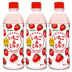 산가리아 딸기 & 밀크 우유, 500ml, 3개
