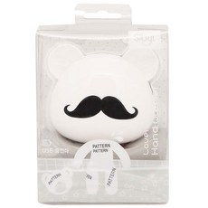 GAUNET Cybil Bear USB 充電便攜式暖手器, N-02, 鬍子