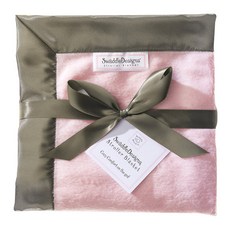 SwaddleDesigns 孩童用毛毯, 天鵝絨粉色(423PP)