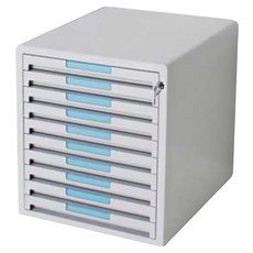 kapamax 普拉諾 2 鑰匙文件櫃 大, 混合顏色, 10層