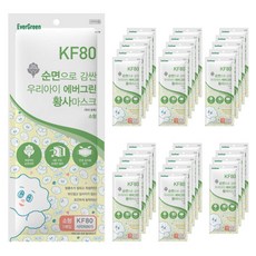 에버그린 순면 황사마스크 KF80 소형, 1개입, 30개